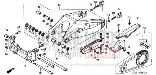 BRAS OSCILLANT (CBR900RRY,1/RE1) CBR900RR1 de 2001